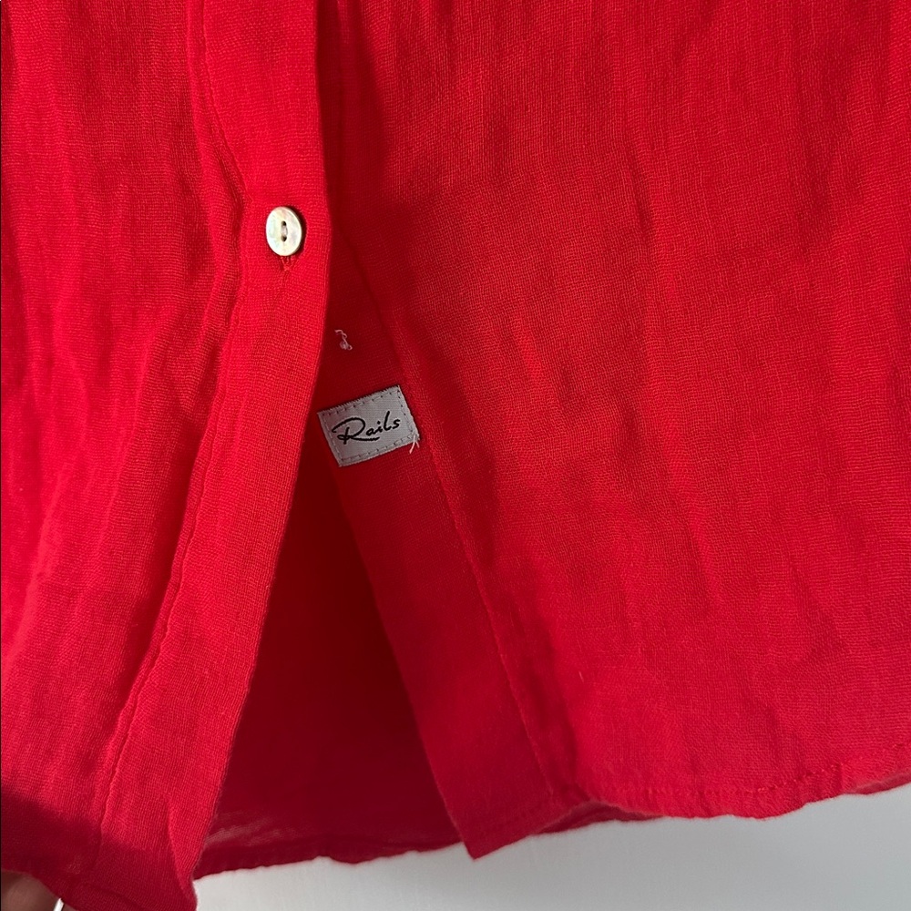 RAILS Ellis Shirt in Cherry - Picture 6 of 10